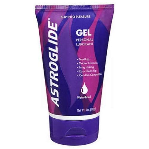 Astroglide Gel Personal Lubricant Super Slick Gel Formula Glides on Like Liquid Velvet and Easily Rinses Off in Water : Size 4 Oz. (Pack of 4) by Astroglide