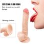 LLFX 7inches Realistic Dildò Comfortable Massage Wànd with Suction Cup Hands-Free for Beginners Backpack