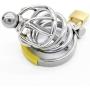 QJFZC-Chástí-ty Beít Cǒck Lock Stainless Steel Metal Men Hypoallergenic Ergonomic Design Chasteness Device Anti-Off T-Shirt Belt - 219 (Size : 52mm)