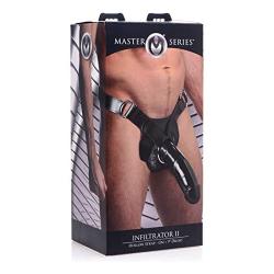 Master Series Infiltrator Hollow Strap-on, Ii, 9 Inch Dildo