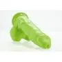 Lickerlish SPATTS 8.5" Premium Silicone Dildo Neon Green with Suction Cup