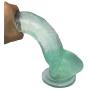 Dicks Black Realistic Dillo Massager with Suction Cup-Can Relieve Stressful Body 9.7 inches （G2) 908