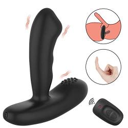 Male Prostate Massager with Finger-Like Wave Motion 16 Vibration Modes for P-sot Stimulation, PALOQUETH Heating Adult Anal Sex Toy P-Spot Vibrator Rechargeable Vibrating Butt Plug Stimulator for Men