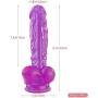 zhiounny- 9 Inch Realistic Dido with Suction Cup Six Toy