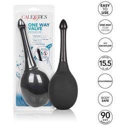 Calexotics One Way Valve Douche Anal Enema Bulb for Men and Women, Black