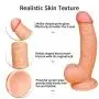 RestingFun Unisex 8.7 Inch Fun Toy Body Safety Dîl`D? for Women with Strong Suction Cup Hands Free Easy to Clean Swell