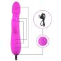 InvincibleFun Comfort Silicone Heating Vibrator, 10-Frequency Friction Telescopic Rotation, USB Charging, Multi-Functional Fashion Female Toys Easy to Clean Swell