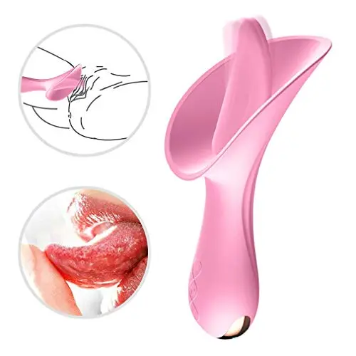 Ainiyotec G Spot Clitoral Stimulation Tongue Vibrator Adult Sex Toys Powerful Silicone Waterproof Rechargeable Nipples Vagina Clit Stimulator Wand Massager for Women Men and Couples Pink Ainiyotec G Spot Clitoral Stimulation Tongue Vibrator Adult Sex Toys Powerful Silicone Waterproof Rechargeable Nipples Vagina Clit Stimulator Wand Massager for Women Men and Couples Pink