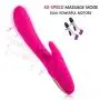 100% Waterproof Wand Massager - 30 Speeds Mode by Dual Powerful Motors - Medical Grade Silicone - USB Charging, Silent -Used to Relieve Muscle Pain After Exercise, Relax The Pressure (Pink)