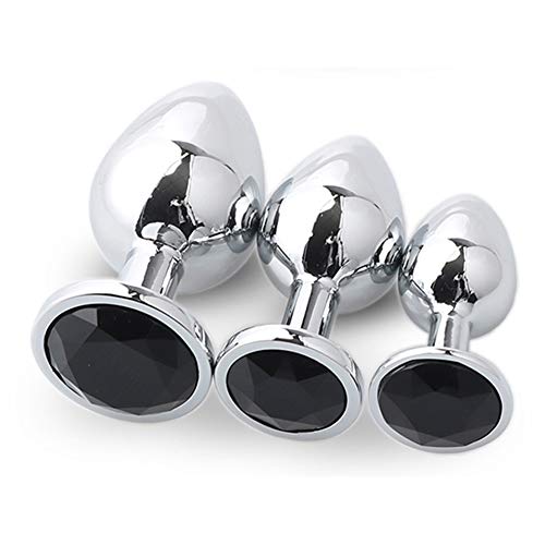 Escolourful 3PCS Amal Plug Stainless Steel Round Shape Six-Toys for Men Women Beginners