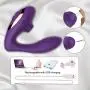 Clitoral Sucking Vibrator, G Spot Clit Dildo Vibrators Waterproof, Rechargeable Clitoris Stimulator with 10 Suction & Vibration Patterns Sex Toys for Women (Purple) Clitoral Sucking Vibrator, G Spot Clit Dildo Vibrators Waterproof, Rechargeable Clitoris Stimulator with 10 Suction & Vibration Patterns Sex Toys for Women (Purple)