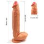 HYLHYL5-F Pěggìng Stràp ón, 11 Inch Big Size Double Layered Silicone Stick Simulated Skin-Safe Private | Diameter 5.8cm/2.28iches