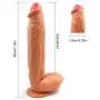 HYLHYL5-F Pěggìng Stràp ón, 11 Inch Big Size Double Layered Silicone Stick Simulated Skin-Safe Private | Diameter 5.8cm/2.28iches