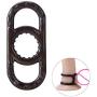 GUANGSHAN 1Pc Stretchy Medical Silicone Three Cages Co~ck Ring Ere~ction Prolong Pe~NIS Extension Relay Eja~culation Séx Toys for Adult