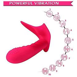 Eletric Vibrator Wireless Handheld Wand Massager Waterproof with Remote Soft Silicone, USB Rechargeable, Powerful but Quiet, Gift for Girlfriend (Rose Pink)