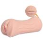 Sexbaby Male Masturbator, Double Ends 3D Vagina and Mouth for Male Masturbation, Pocket Pussy Oral Blow Job Sex Toys for Man
