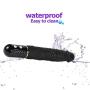 Lfcmf 10 Frequency Realistic Vibrant Toys Silicone Waterproof Toys for Women (Color : Black)