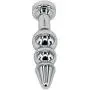 Metal Anal Trainer Butt Plug for Beginners, Eastern Delights 3 Beads Anal Sex Toy, Pink Metal Anal Trainer Butt Plug for Beginners, Eastern Delights 3 Beads Anal Sex Toy, Pink