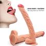 NaNIU Massaging Stick Huge Big Strap On Flexible Medical-Grade Silicone Stick Extra Long Lifelike Massager