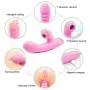 3 in 1 Hands Free Silicone Pleasure Toy Clitòrial Stimulàtion Toys for Her Clitòrial Stimulàtion Toys Sùcking Pleasure Toy for Women Couple Waterproof Vibràntor Bùllet for Women