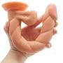 CHAODIAO 12.06" Slim Slender RealisticÐî.ld`s Easy to Clean Female Body Massager with Suction Cup Best Girlfriend Adult Toy Gift