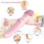 G Spot Vibrator for Vagina Stimulation with Face Brush, Ultra Soft Waterproof Rechargeable Dildo Vibrator with 10 Vibration Patterns Adult Sex Toys for Women and Couple