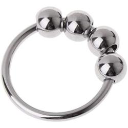 GUANGSHAN Stainless Steel Co~ck Pe~NIS Ring for Men Enhancer Prolong Séx Product