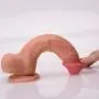Realistic Dildo 8 inch Fake Penis with Strong Suction Cup and Balls for Vaginal G spot and Anal Play - 100% Waterproof Life Size Adult Sex Toy Discreet Packaging, Flesh Realistic Dildo 8 inch Fake Penis with Strong Suction Cup and Balls for Vaginal G spot and Anal Play - 100% Waterproof Life Size Adult Sex Toy Discreet Packaging, Flesh