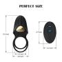 Vibrating Dual Cock Rings Sex Toys for Men with 10 Vibration Modes, Adorime Silicone Wireless Remote-Control Male Enhancing Penis Ring & Tongue Clitoral Vibrators Vibes Stimulators for Couples