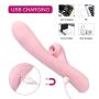 G Spot Dildo Vibrator Clitoral Sucking Vibrator for Women Rechargeable Waterproof, Heating Massager with 10 Vibration & 3 Suck Clit Vagina Anal Sex Toys Stimulator for Couples Masturbator Party Gift