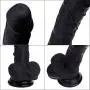 Lfcmf 7.87 Inch Body Relax Massager Wand Soft Silicone Real Feel Massage Toy with Suction Cup (Color : Black) Lfcmf 7.87 Inch Body Relax Massager Wand Soft Silicone Real Feel Massage Toy with Suction Cup (Color : Black)