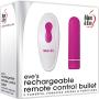 Eves Recharge Remote Control Bullet - Pink