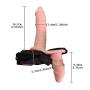 Sexy-ICON Sales Promotion Strap on Electric Massager Double Heads Multispeed Vibrator with Adjustable Harness