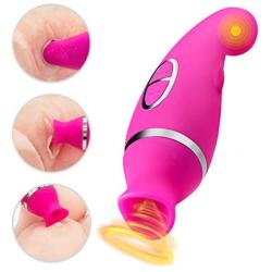 Clitorials Sucking Stimulator Vibrate Toy Oral Tongue Simulation, Waterproof 12 Frequency Sucking Vibration Wand, Adullt Toys Six Toy for Women Thrusting