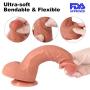 ANFEI Hyper Realistic Dildos, FDA Approved Dual Density Liquid Silicone Adult Toys 9 Inch G-Spot Premium Penis Dong with Suction Cup, Sex Toy for Female Masturbation