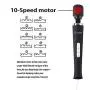 iLuxjoy Upgreded Handheld Wand Massager, Deep Tissue Massager 10 Speed Vibrations Relieves Muscle Tension Body Aches Pains Sports Recovery (Black) iLuxjoy Upgreded Handheld Wand Massager, Deep Tissue Massager 10 Speed Vibrations Relieves Muscle Tension Body Aches Pains Sports Recovery (Black)