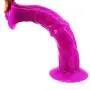 FAAK Big Horse Dildo Animal Style Large Head Adult Sex Toy (Purple)