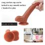 Persist in Rotating Texture Unique Perfect Female Mens All-Silicone Huge Reality Security Real Soft Imitation Strong Suction SE Toy G-bar Toy CHUKRUK0917