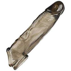 Black Silicone penile Condom Expander expands Male Chastity Toys Lengthen Cock Sleeves