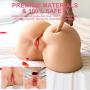 Y-NOT 3D Big Ass Butt Sex Doll Sex Toys Life Size Realistic Masturbator Male Huge Silicone Masturbation with Heating Rod, for Lifelike Anal Depth 6''/16CM, Vagina Depth 7"/18CM, TPE Flesh