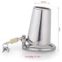Chástí-ty Device, Cǒck Lock, Pěnǐs Lock Ring Men Hypoallergenic Stainless Steel Metal Chasteness Device Anti-Off T-Shirt Belt - 89 (Size : 45mm)