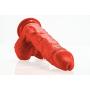 Lickerlish SPATTS 8.5" Premium Silicone Dildo Red with Suction Cup