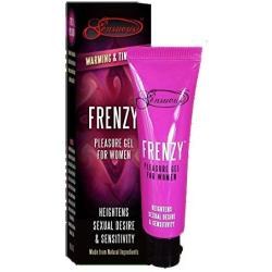 Frenzy Pleasure Gel - Natural Female Stimulating Gel. Increases Sexual Desire; Renews Sexual Passion; Natural Aphrodisiacs; Intensifies Orgasms; Natural Formula. (7ml) (Pleasure)