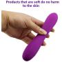 Dayloveme Wireless Wand Massager, Waterproof Powerful Mini Cordless Wand Massaging with 7 Vibrations, Silicone Compact USB Rechargeable Power Massager