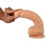 Naughty Cock Silicone Dildo - Huge, Thick, Realistic, Suction Cup - Sex Toy for Vaginal, Anal, and G-Spot - 8 Inch (Flesh)