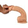 Naughty Cock Silicone Dildo - Huge, Thick, Realistic, Suction Cup - Sex Toy for Vaginal, Anal, and G-Spot - 8 Inch (Flesh)