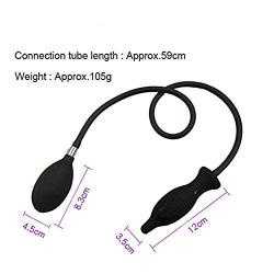 Silicone Expand Inflatable Anal Plug - Body-Safe Medical Grade Waterproof Butt Sex Toy for Male, Female and Beginners