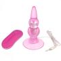 AKStore 10 Mode Vibration Anal Pleasure Butt Plug Vibrating Prostate Massager Anal Sex Toy,Bulbs Probe(Pink)