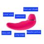 Suck and Vibrate 2 in 1 G-Spot Massager Multiple Function Waterproof Rechargeable Silicone Clitoris Vagina Stimulator Sex Toys for Women (Purple Pink 40 Modes)