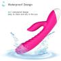 Heating Body Massager For Women, 10 Speed Modes, Waterproof Thrusting Handheld Massage Wand, Wireless USB Rechargeable Rabbit Toy For Adult Female, 8 Inch